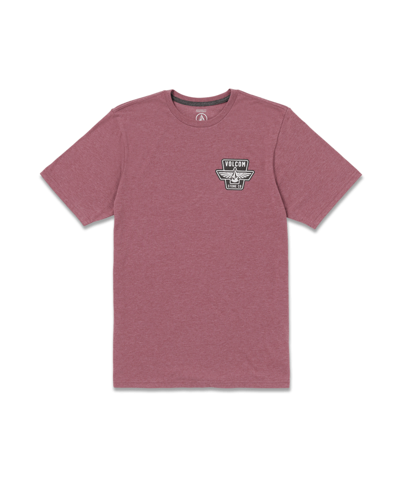 Volcom Wing It Tee-Oxblood Heather