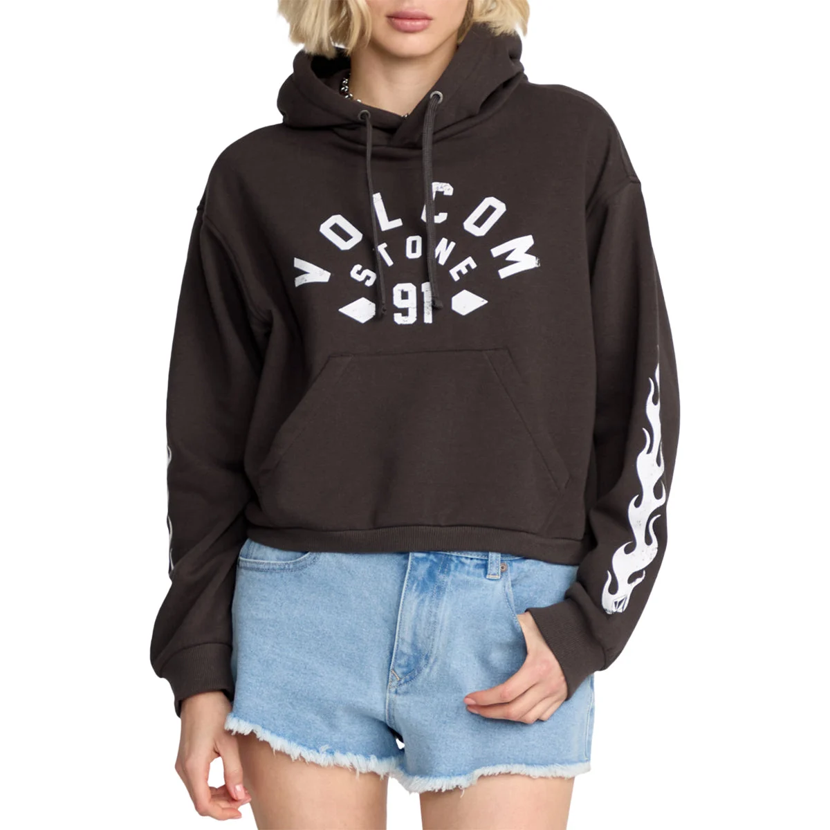 Volcom Women's 1991 Mini Pullover Hoodie