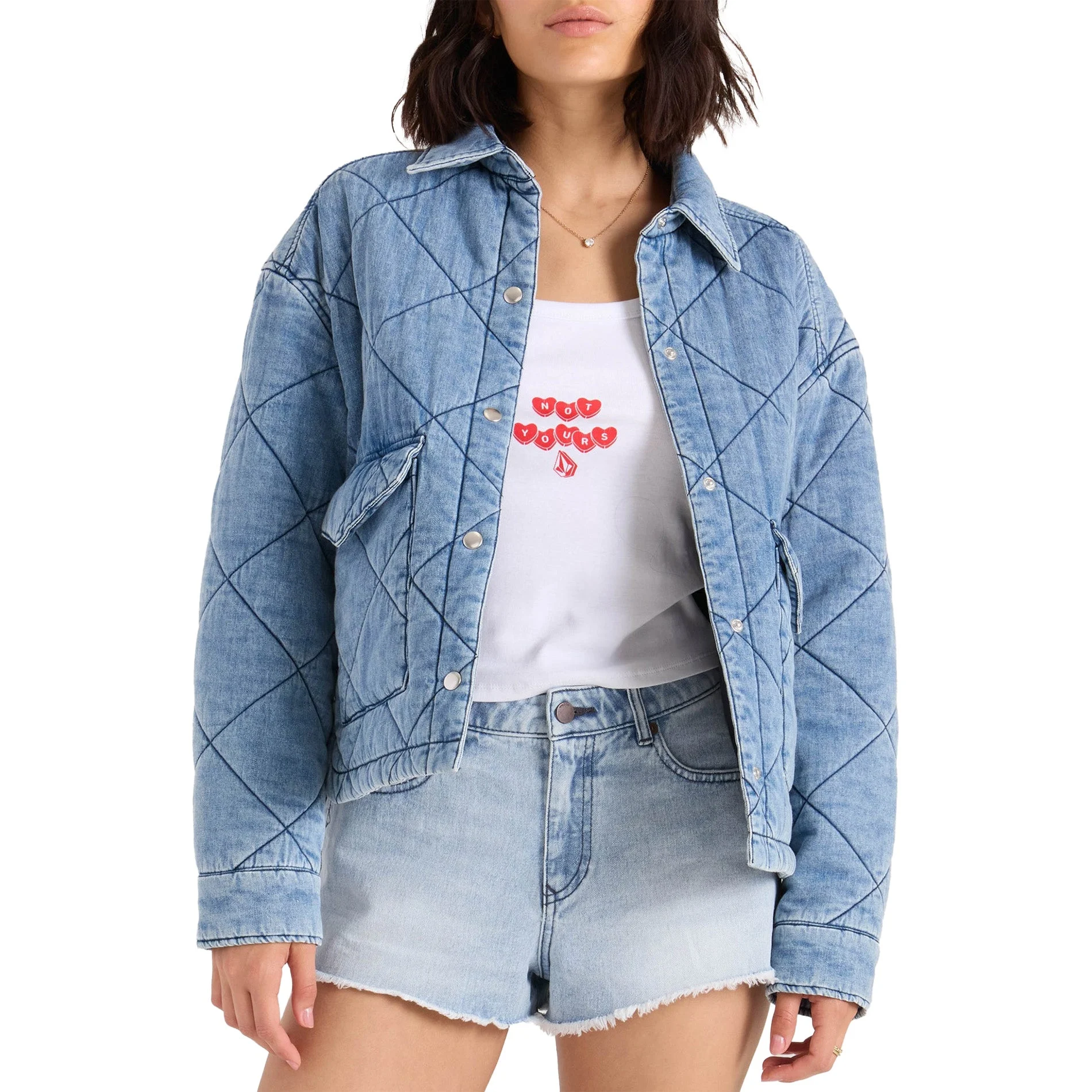 Volcom Women's OC Snap-Button Jacket