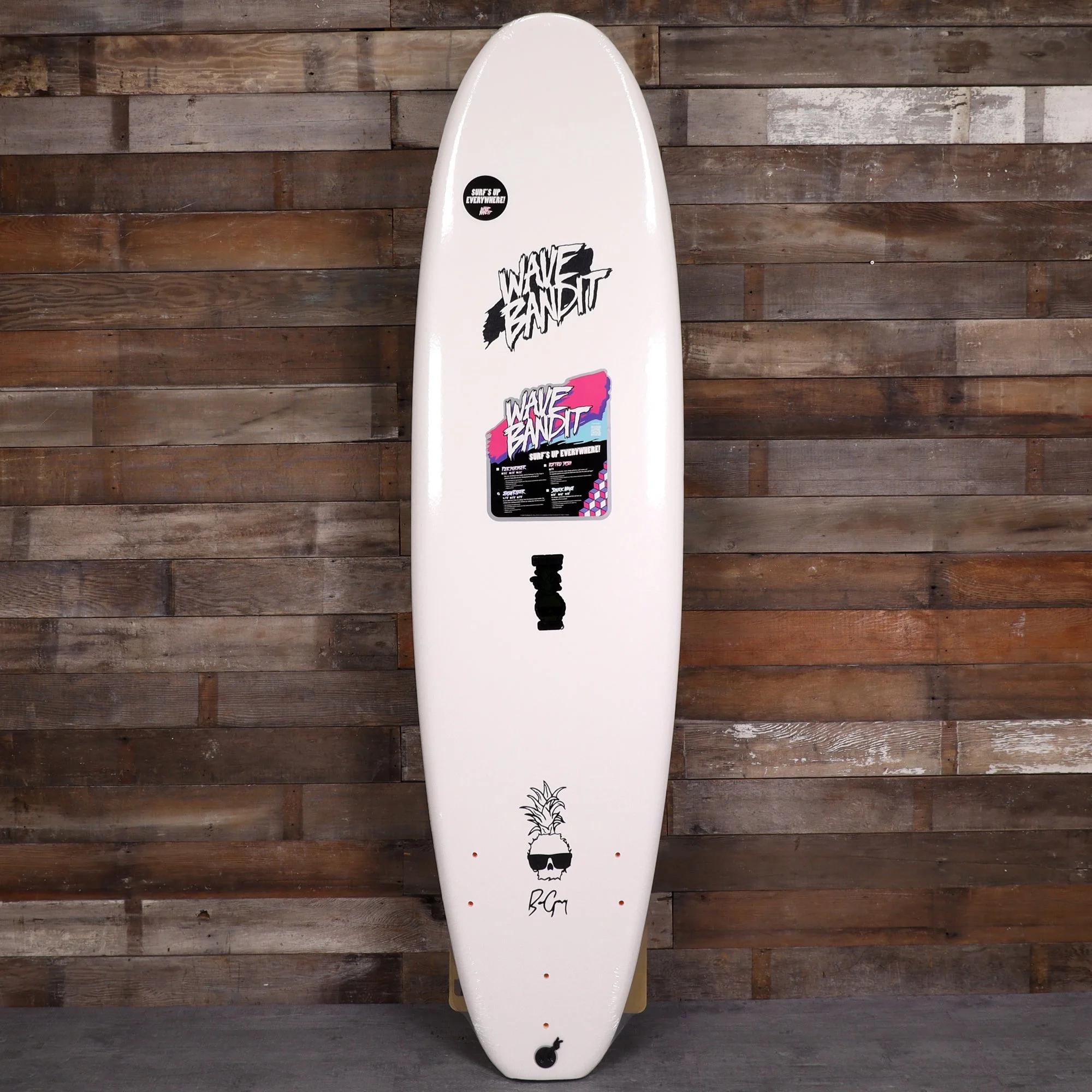 Wave Bandit Easy Rider × Ben Gravy 7'0 × 22 × 3 ⅛ Surfboard - White/Blue