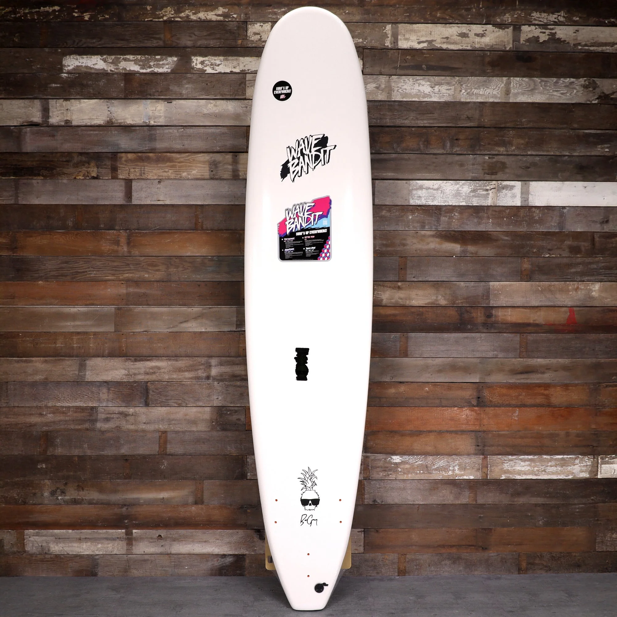 Wave Bandit Easy Rider × Ben Gravy 9'0 × 24 × 3 ½ Surfboard - White/Blue