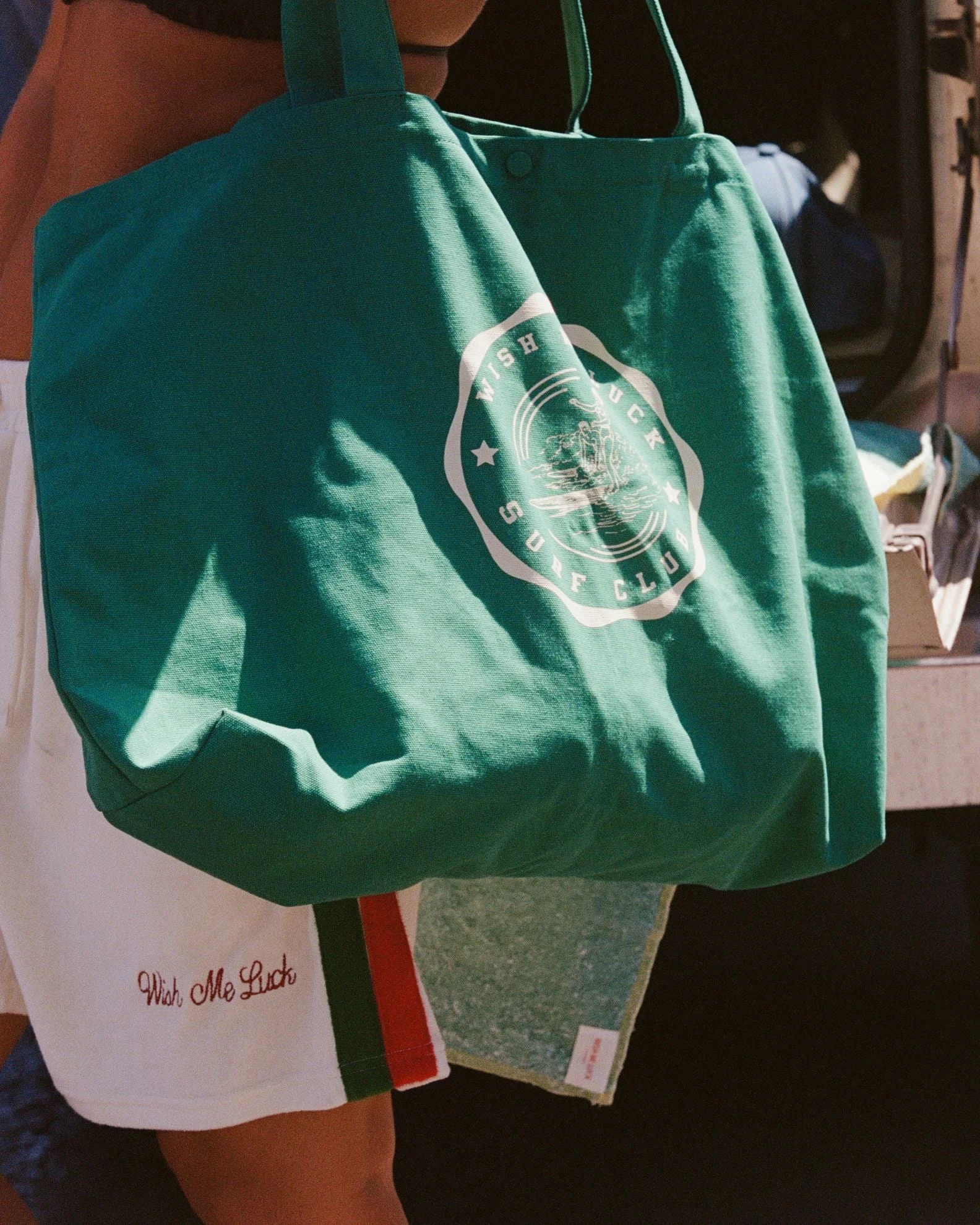 Wave Rider Tote Bag - Green