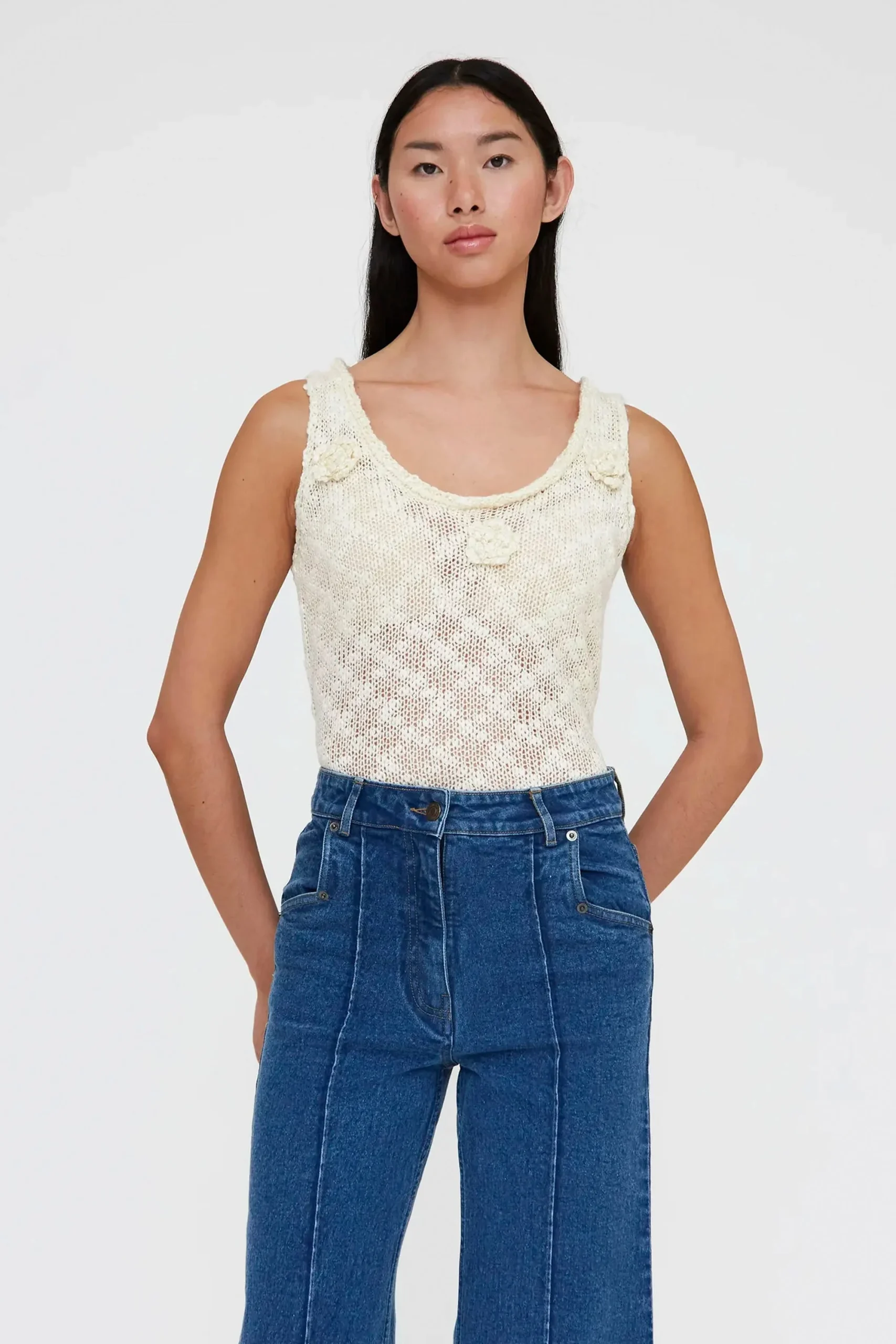 WILD PONY - FLOWERS KNIT TOP