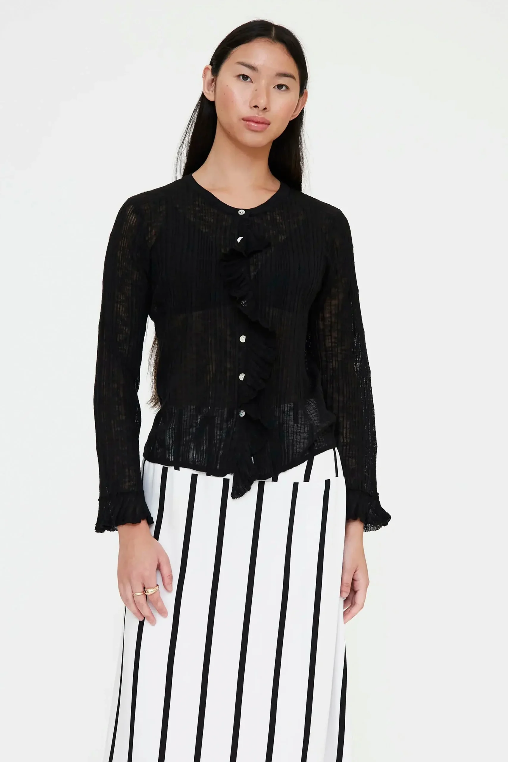 WILD PONY - LIGHT CARDIGAN - BLACK