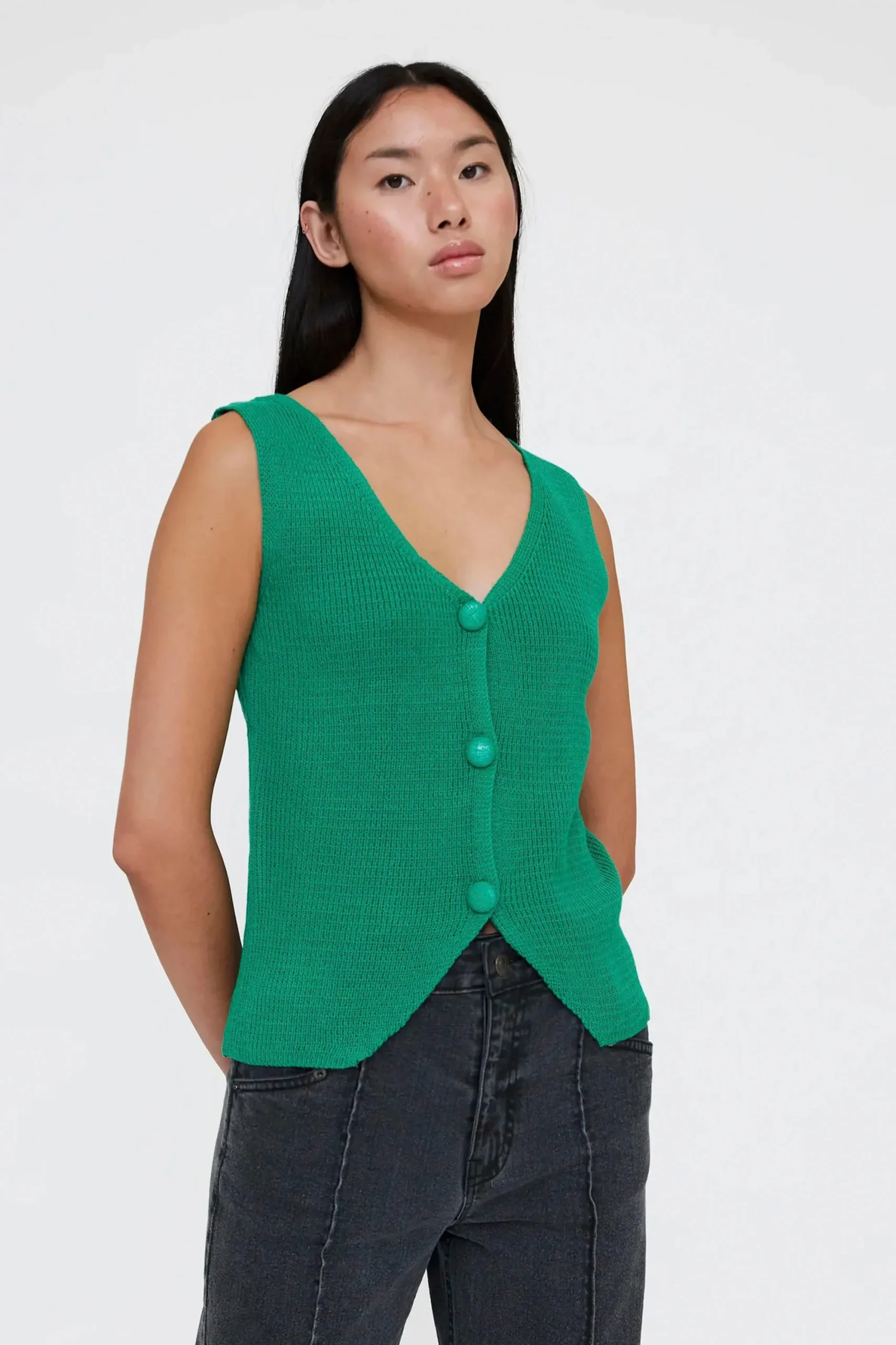 WILD PONY - VEST TOP - GREEN