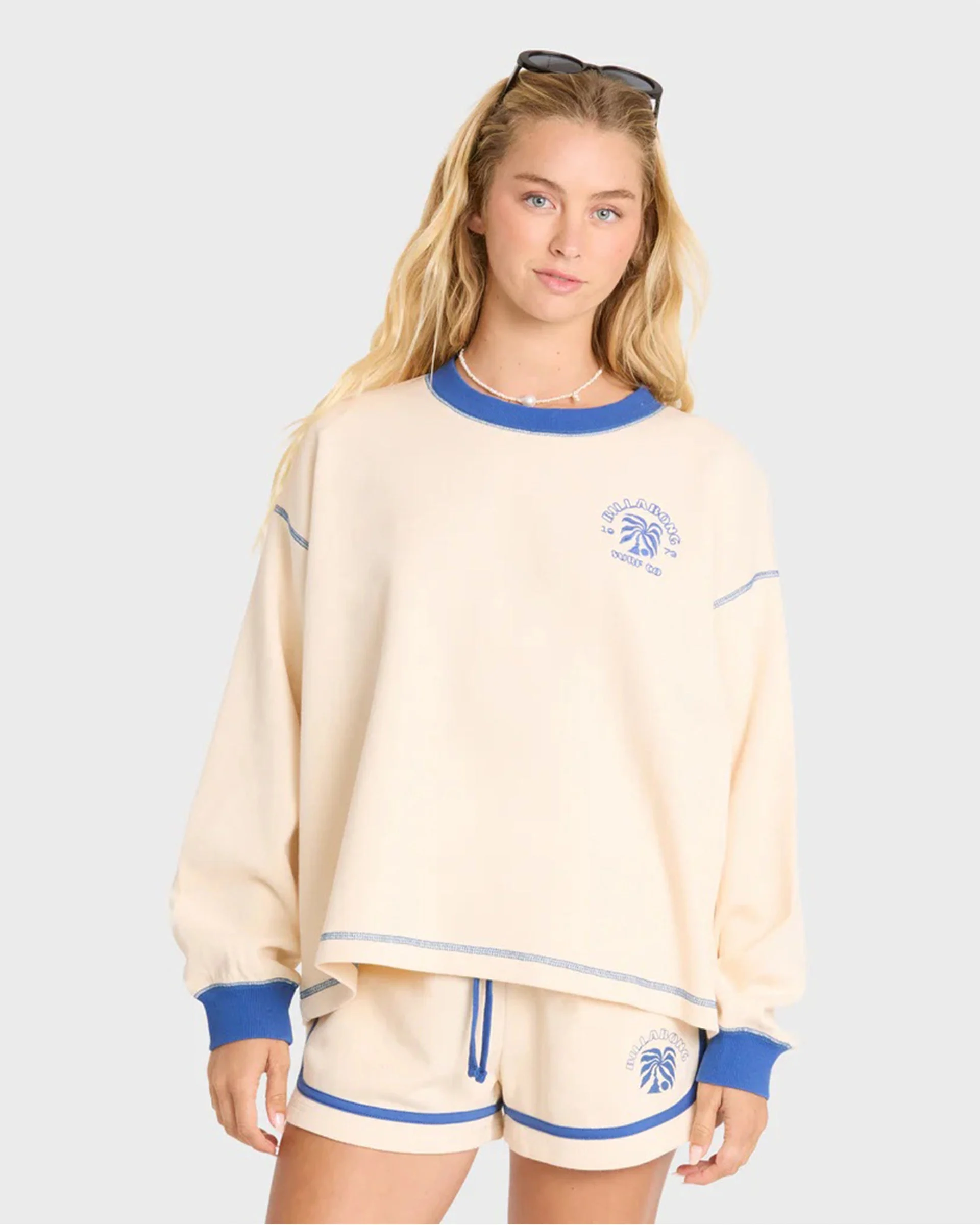 Women's Back To It Crewneck Sweatshirt - White Cap