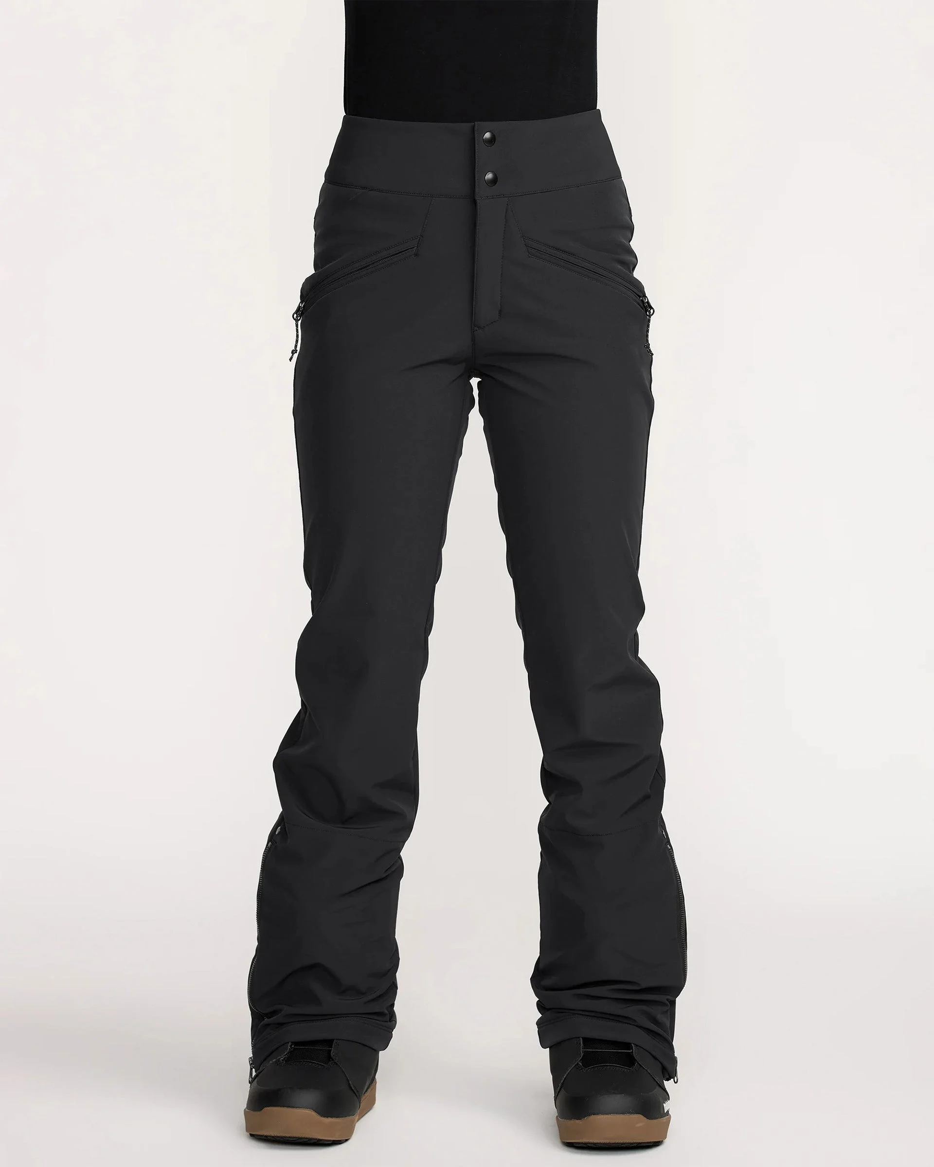 Women's Battle Stretch High Rise Snow Pants - Black