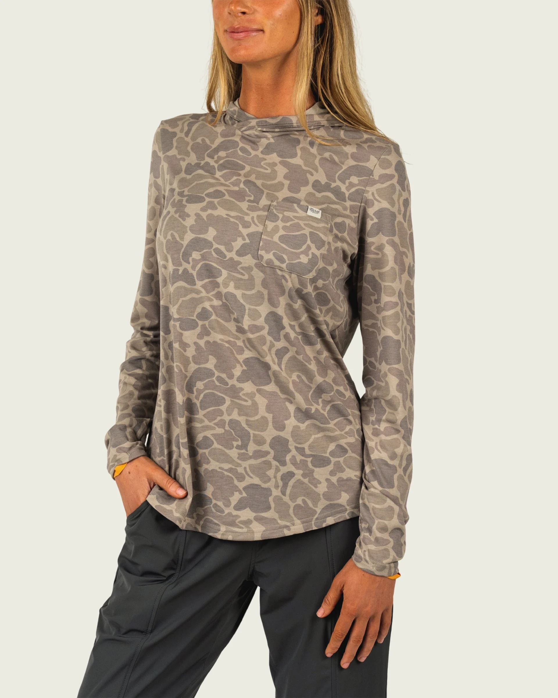 Women's Buxton Tech Hoodie - Khaki Mallard Camo