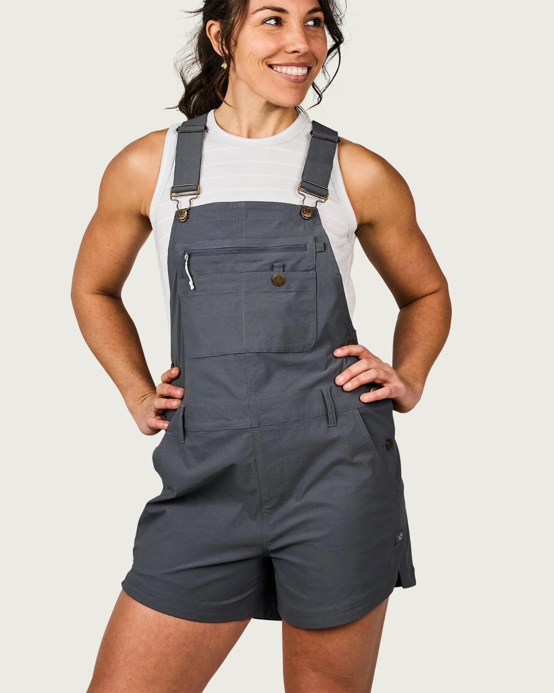 Women's Escape Shortalls - Charcoal