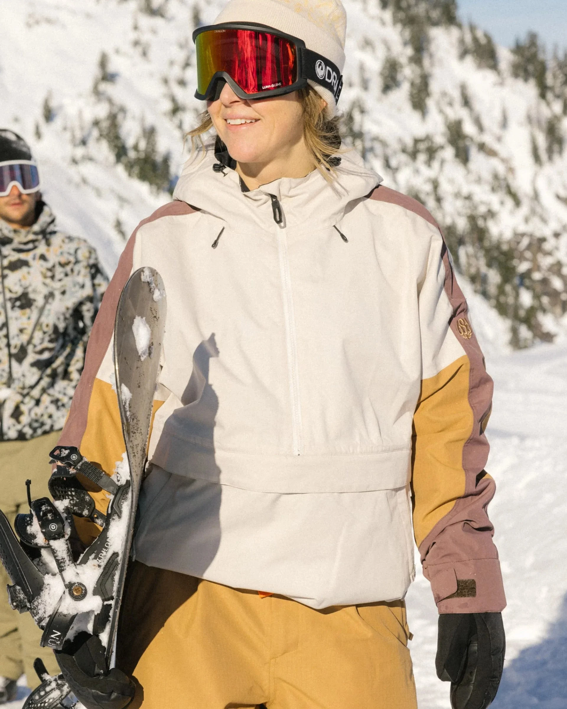 Women's Outline Shell Anorak - Limestone Colorblock
