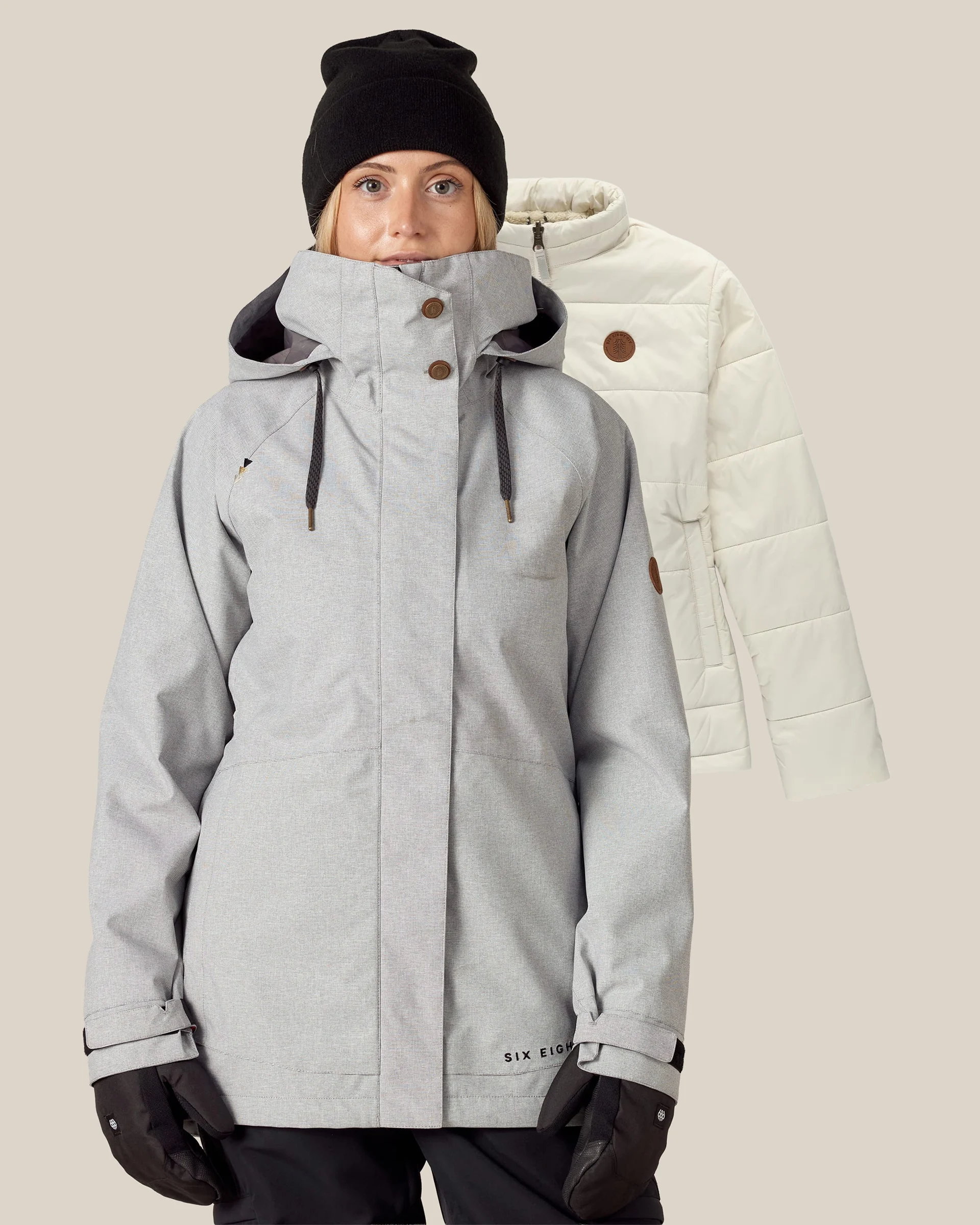 Women's SMARTY 3-In-1 Spellbound Jacket - Limestone Dobby