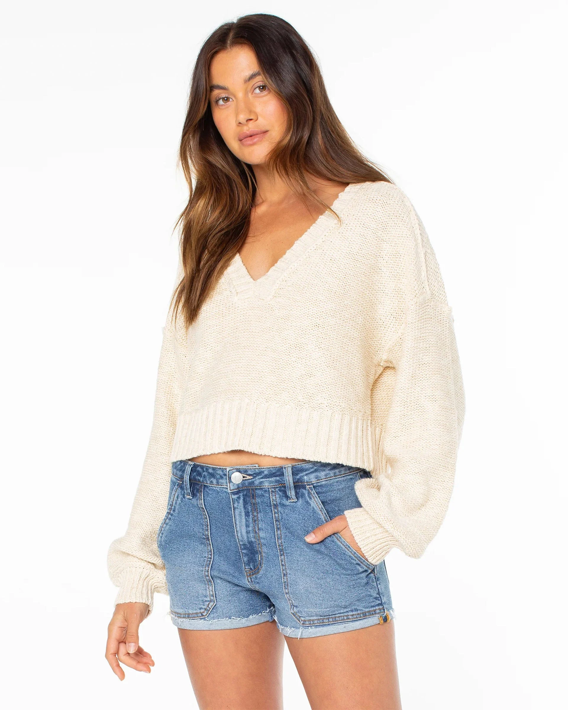 Women's Study Hall Sweater - Parchment Solid