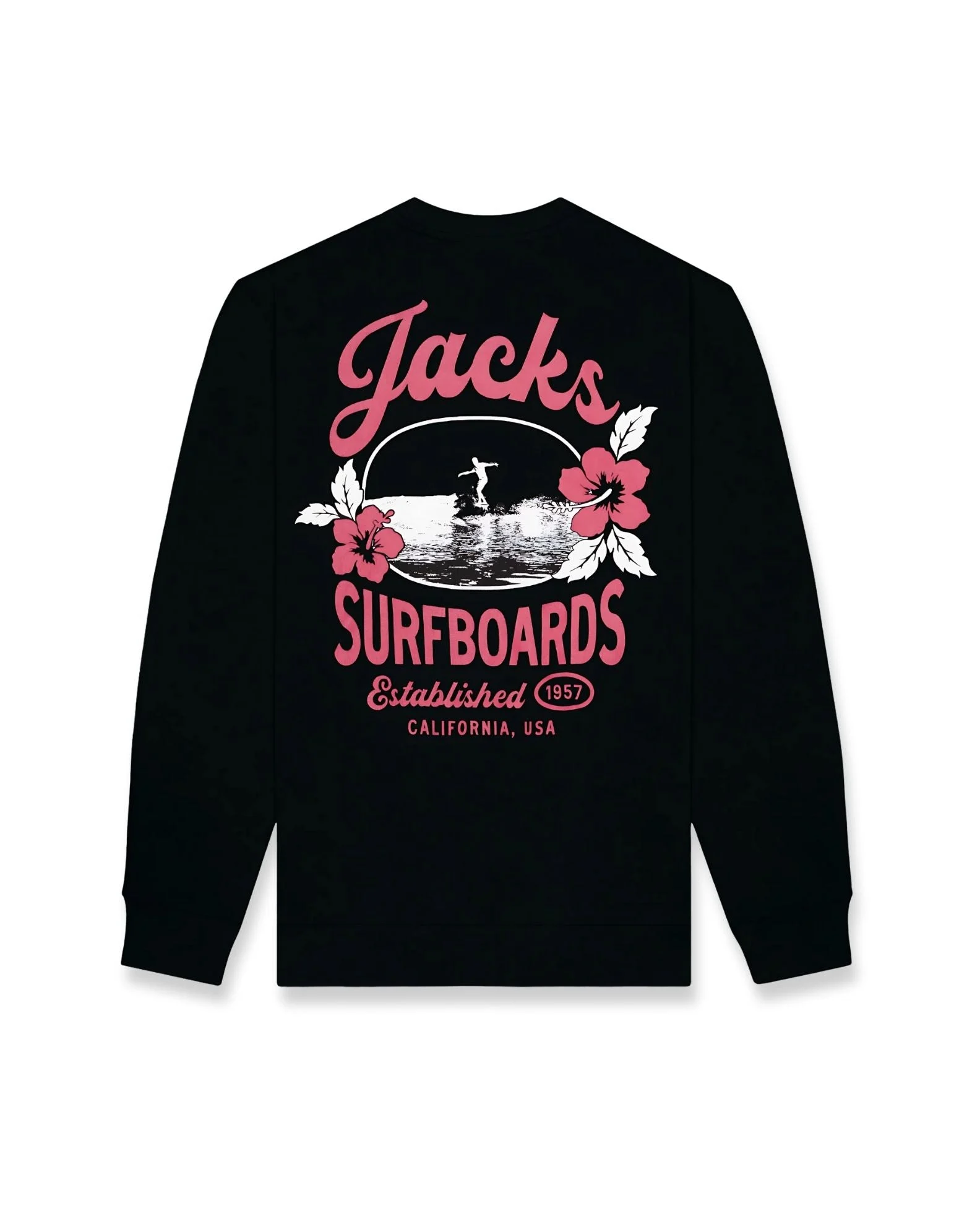 Women's Tip Toe Summer Series Crewneck Sweatshirt 26' - Black