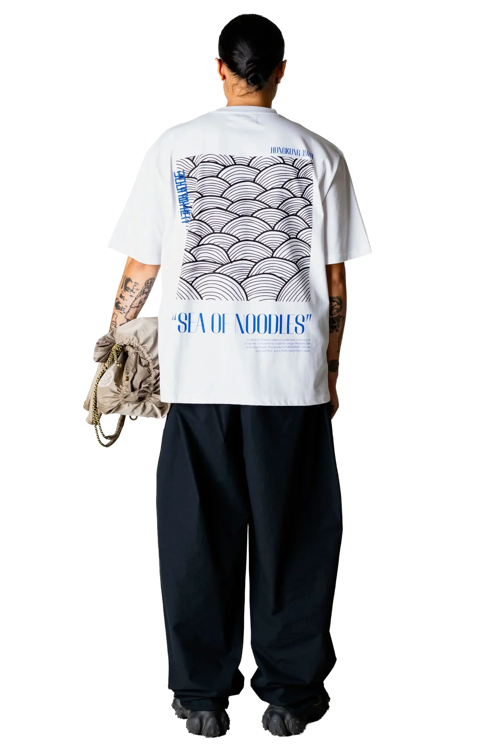 WOODBIRD - WBBAINE SEA TEE - WHITE