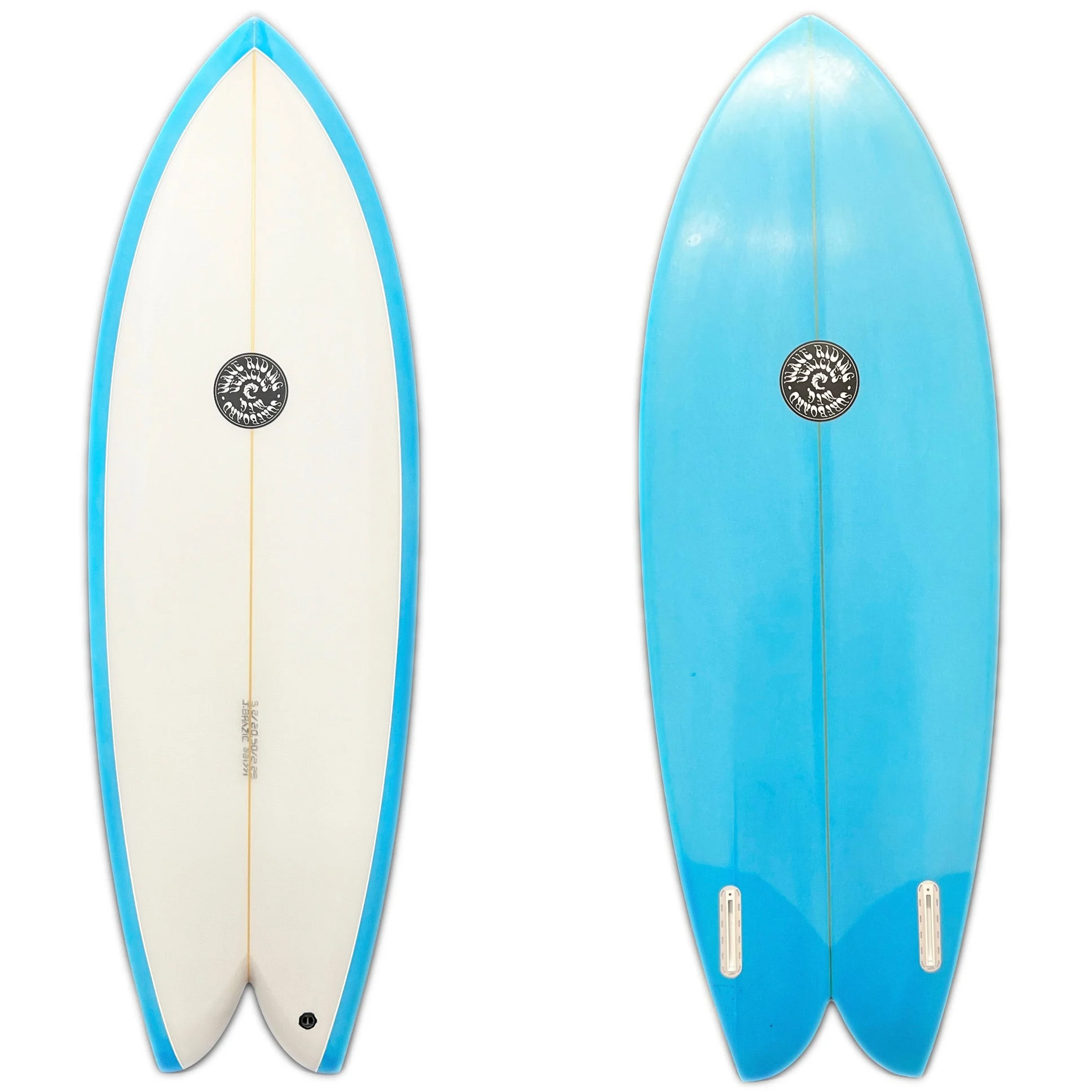 WRV 5'2" Brazie Twin Fin Blue Tint Surfboard