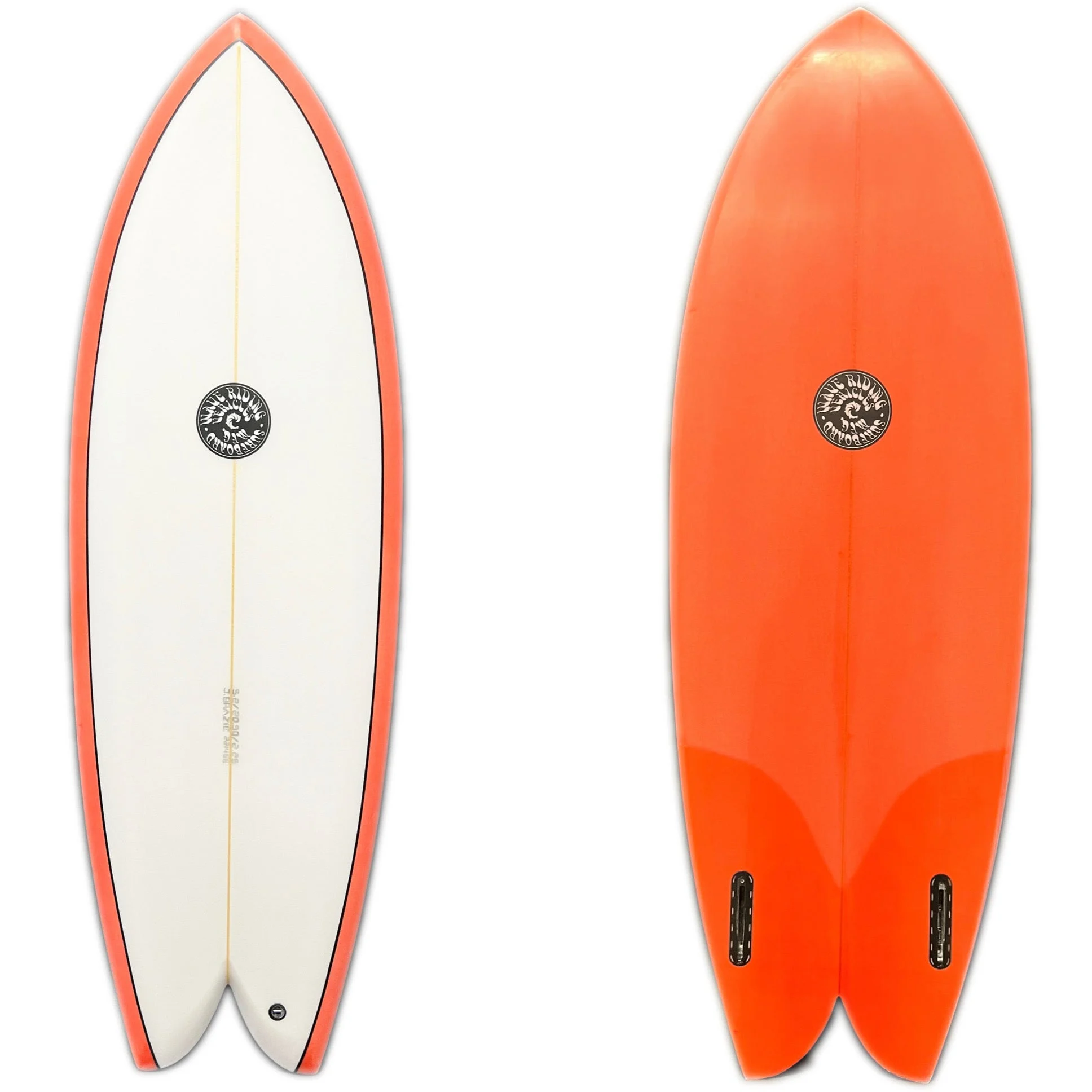 WRV 5'2" Brazie Twin Fin Red Tint Surfboard