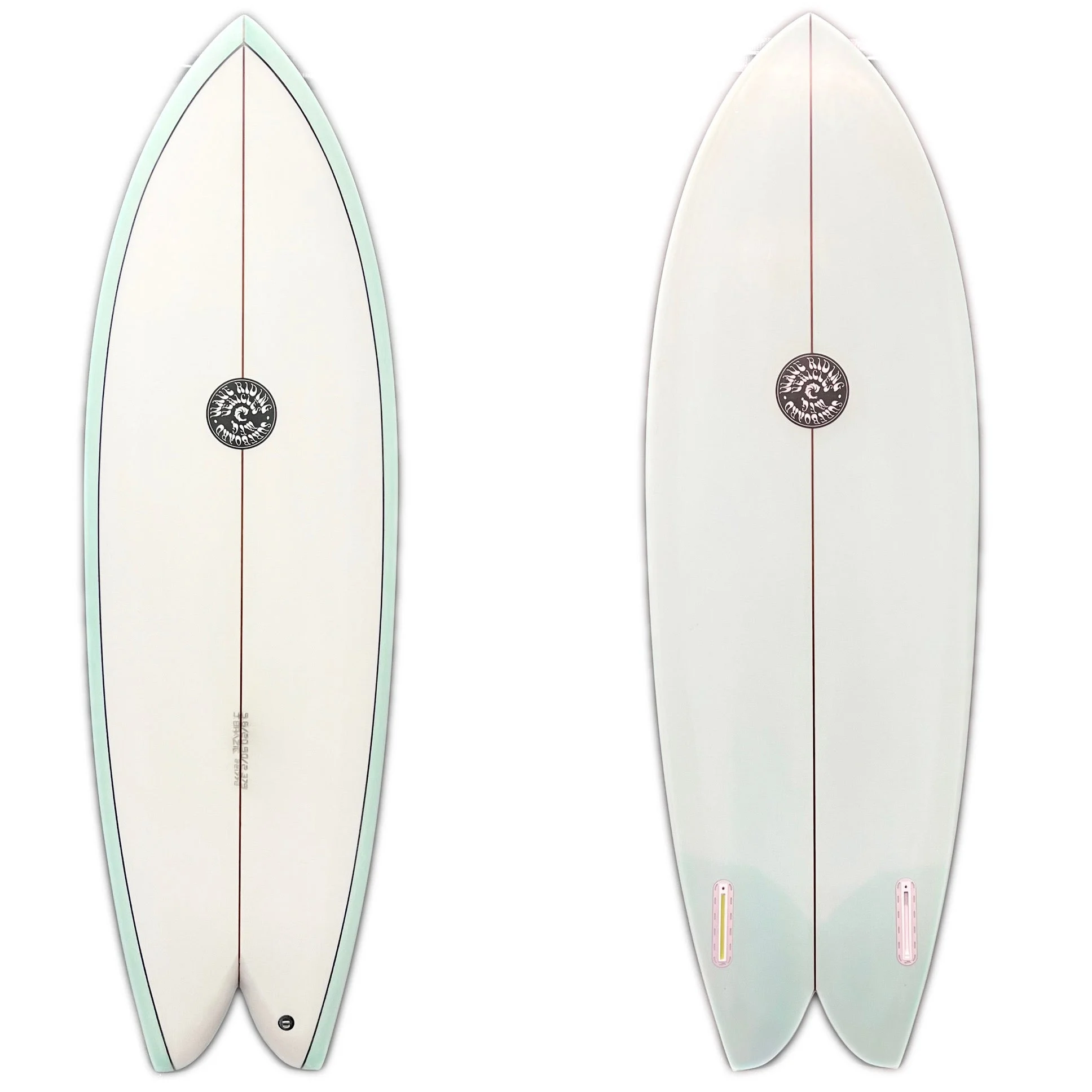 WRV 5'6" Brazie Twin Fin Aqua Tint Surfboard