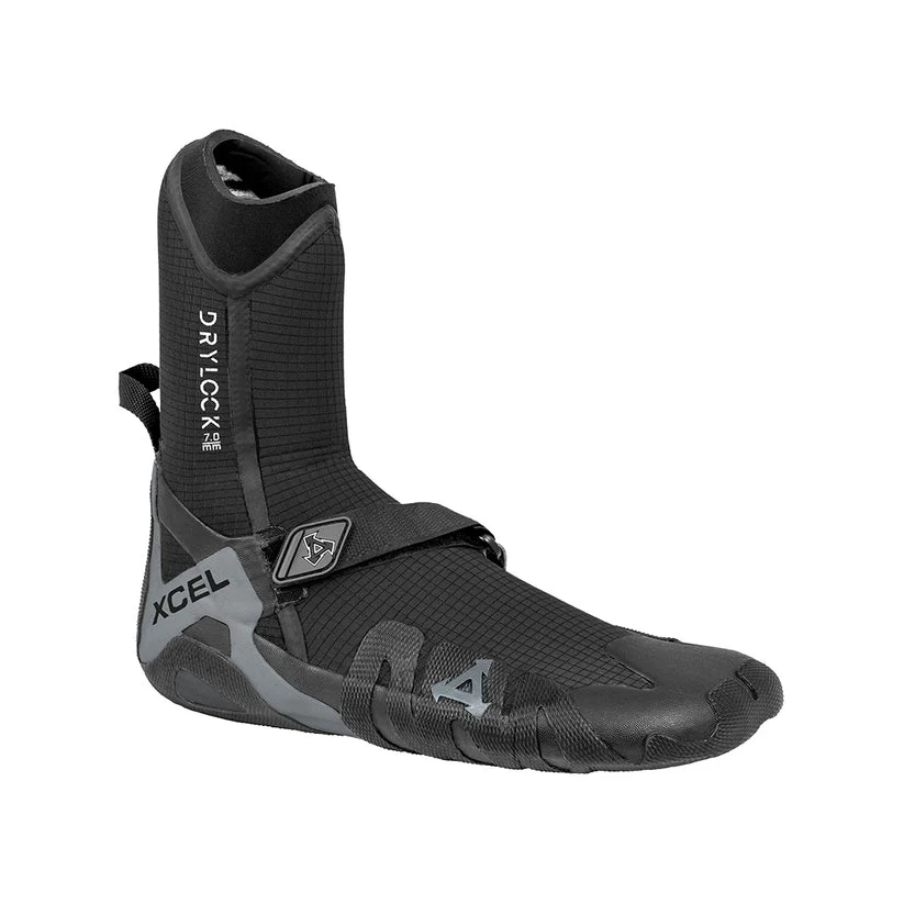Xcel Drylock Round Toe 7mm Booties-Black/Grey