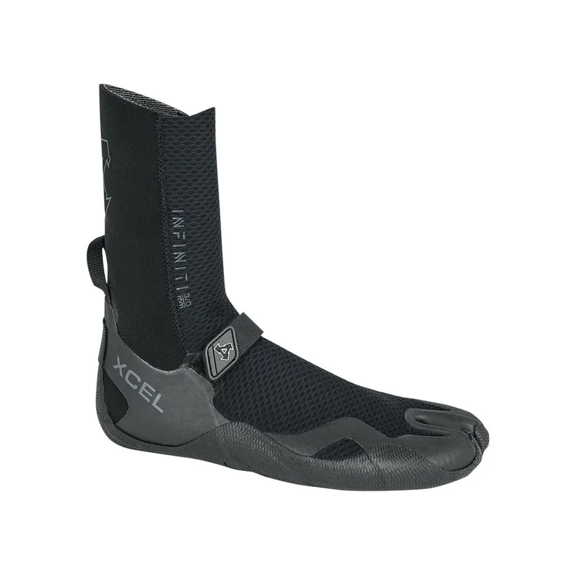 Xcel Infiniti Split Toe 3mm Booties-Black