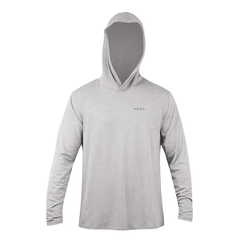 Xcel ThreadX Hooded L/S UV Silver