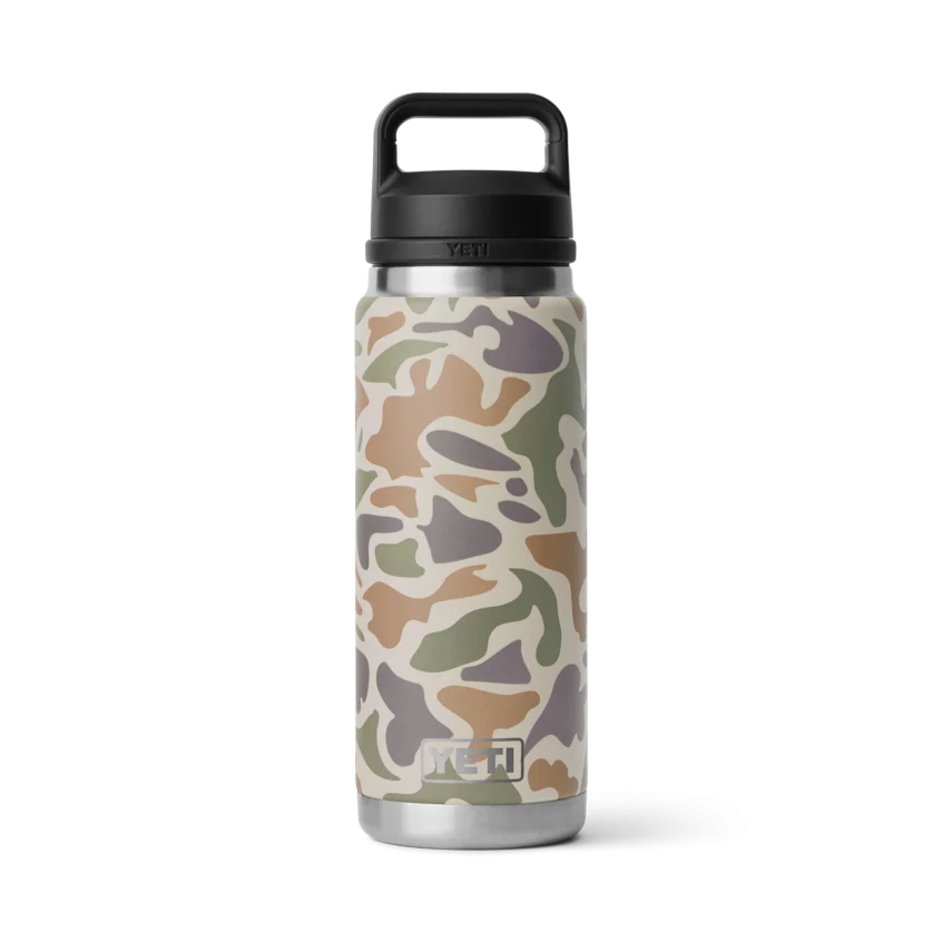Yeti Rambler 26 oz Bottle Chug-Tan Camo